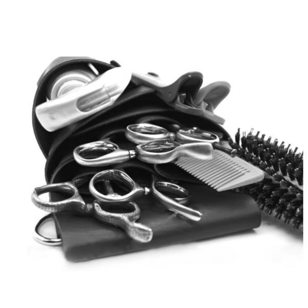 [Fenteer1] Túi Da PU Đựng Kéo Cắt Tóc Đa Năng Cho Thợ Cắt Tóc