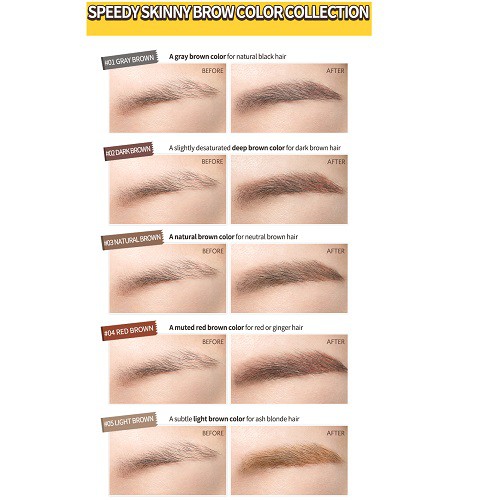 Chì Chân Mày Peripera Speedy Skinny Brow 0.07g