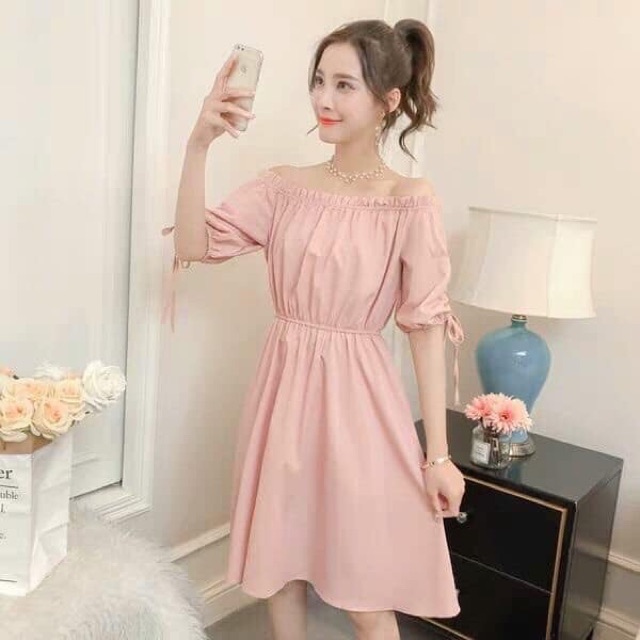 VÁY TRỄ VAI NỮ TÍNH ( MẶC ĐƯỢC 2 KIỂU) | BigBuy360 - bigbuy360.vn