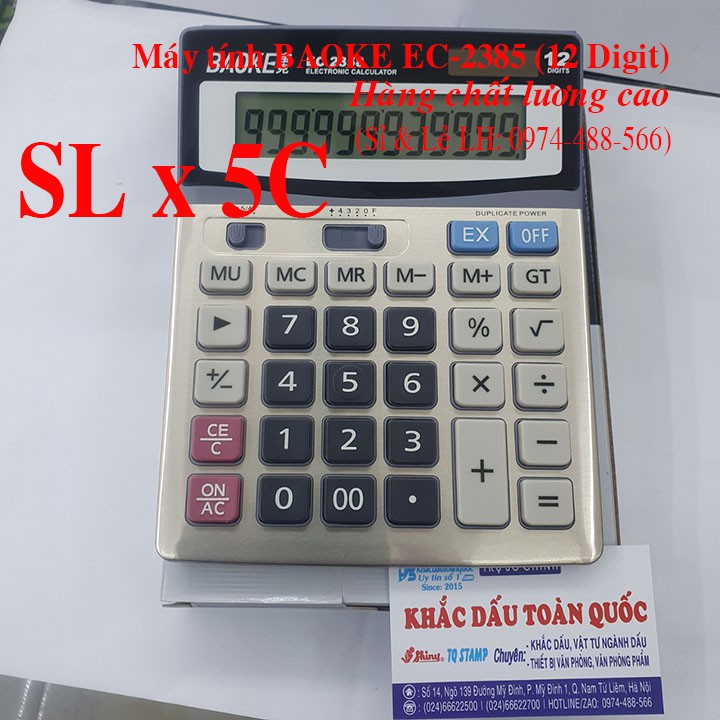 [SL x 5] Máy Tính BAOKE EC - 2358 (12 Số)