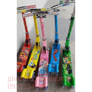 Xe trượt scooter 3 bánh phát sáng tặng kèm chuông