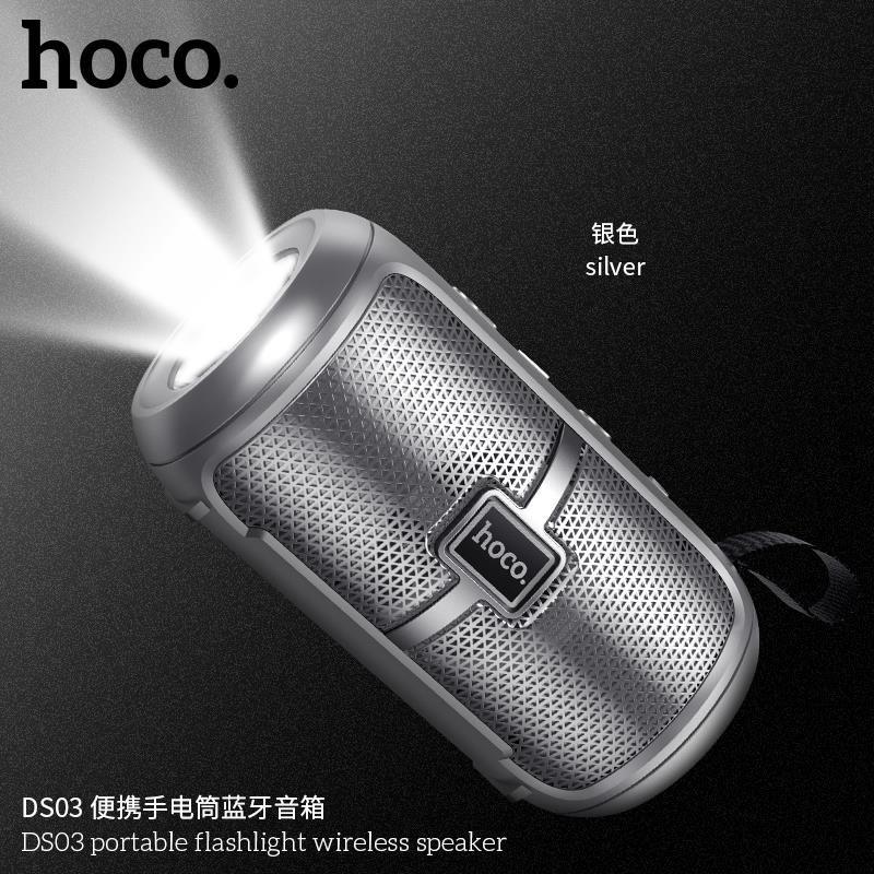 Loa Bluetooth Mini Hoco DS03 âm thanh chuẩn bass cự hay có đèn pin vô cùng tiện lợi