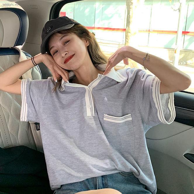 Áo polo Tay Ngắn Dáng Rộng Thiết Kế Mới Thời Trang Mùa Hè Theo Phong Cách Nhật Bản Cho Nữ 2-300 Kg | BigBuy360 - bigbuy360.vn