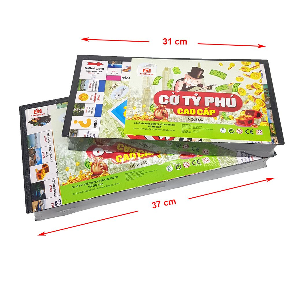 Cờ tỷ phú TOMCITY nhựa mica cao cấp NO8888