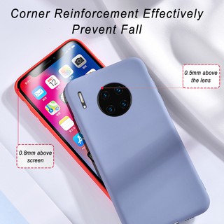 Ôp điện thoại silicon dẻo nhám màu kẹo có dây đêo cho Huawei 30 Pro