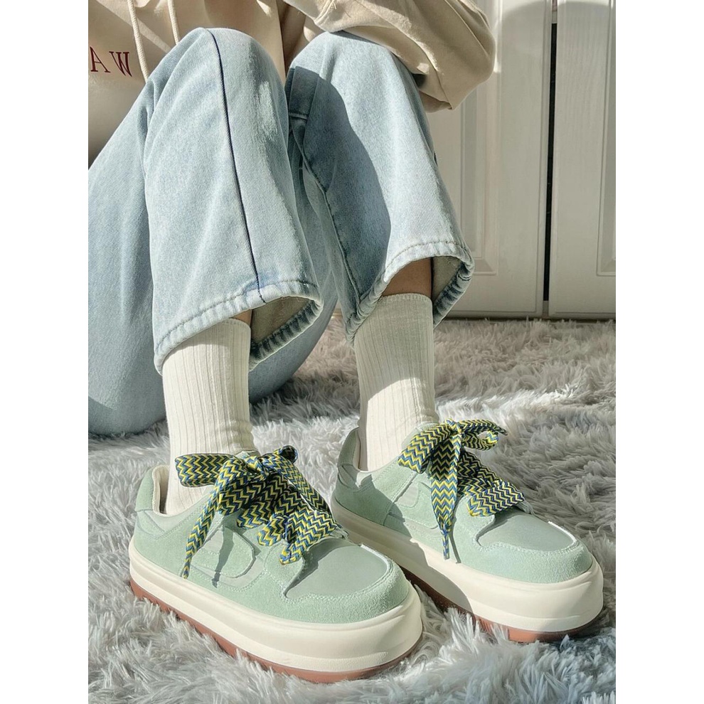 Giày Bánh Mì Nữ Màu Xanh Mint Phong Cách Hàn Quốc Dễ Phối Đồ Hot 2022 A3 - ℂ𝔸𝕄𝕊𝕋𝕆ℝ𝔼
