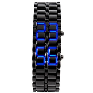 Đồng Hồ Đeo Tay Nam Nữ GARBO Kĩ Thuật Số Đèn LED Dây Inox Thời Trang 2019