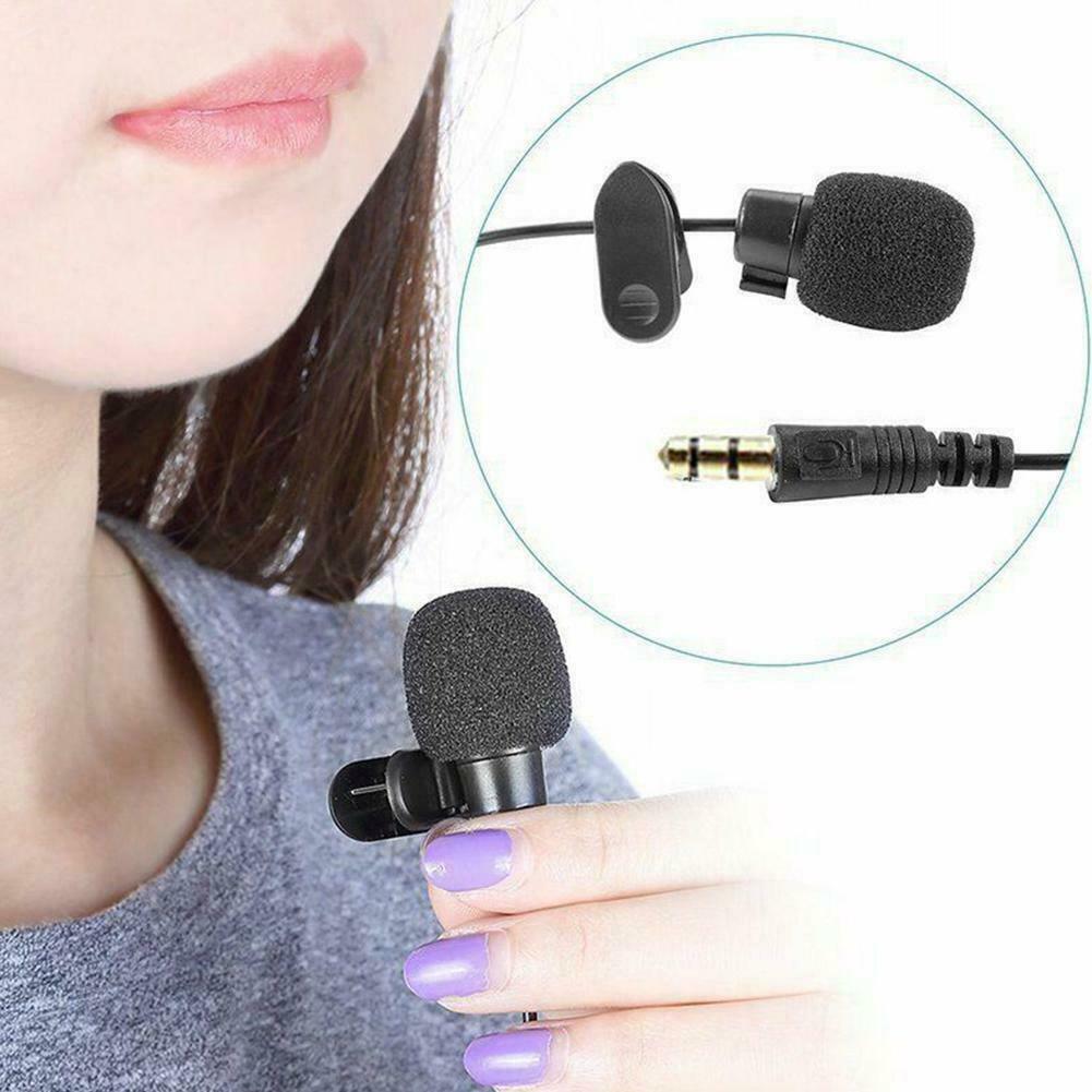 3.5mm Mini USB Microphone Lapel Portable External Buttonhole Microphones For PC/Phone/Camera/iPhone Laptop Co