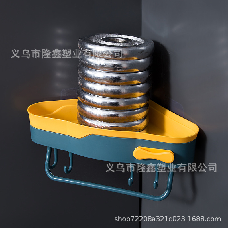 Kệ Đựng Đồ Dùng Hình Tam Giác Gắn Góc Tường Tiện Dụng Cho Nhà Bếp