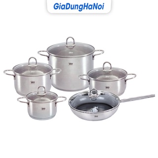 Chính hãng - bộ nồi elo rubin special 5 món châu âu cao cấp inox 304 - bảo hành 4 năm