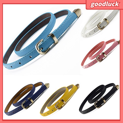 Dây Nịt Nữ, Bản Hẹp, Giả Da