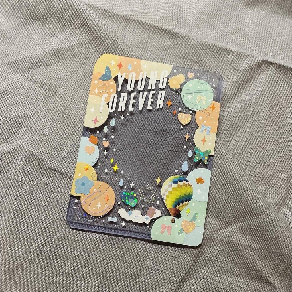 Sum.mer30 - 10 tấm Sticker tròn trắng size chuyên decor top loader chấm tròn trắng trang trí postcard card kpop