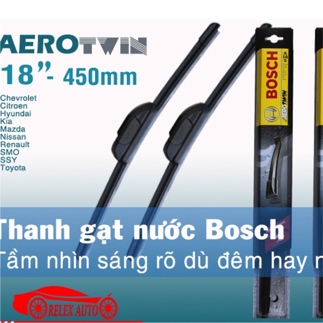 Chổi gạt mưa mềm AeroFit Bosch chính hãng