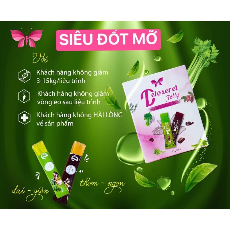 Thạch giảm cân Detoxeret Jelly giảm cân siết eo không tác dụng phụ.Giảm 5_15 kg sau 1 liệu trình 30 ngày