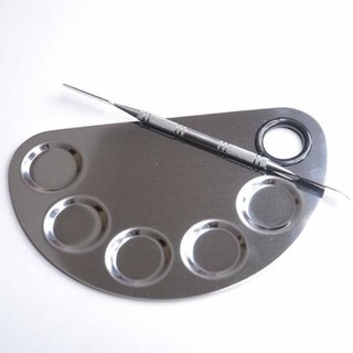 Khay pha kem nền, màu son - inox