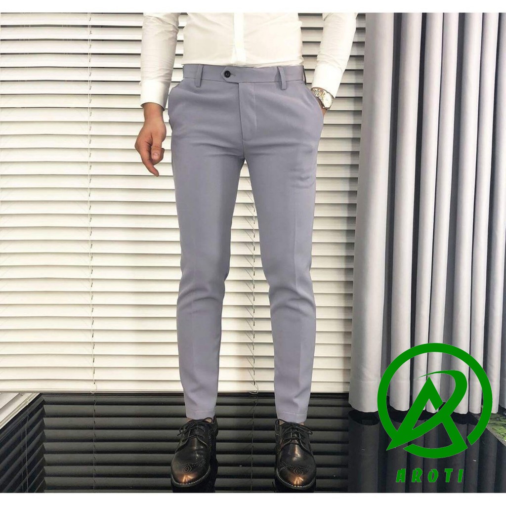 Quần Tây Nam Đẹp AROTI Ống Côn Vải Cotton Đẹp Cao Cấp, Co Giãn Tốt Dáng Âu Đứng,Công Sở nhiều màu-Đủ Size QA45-SP3