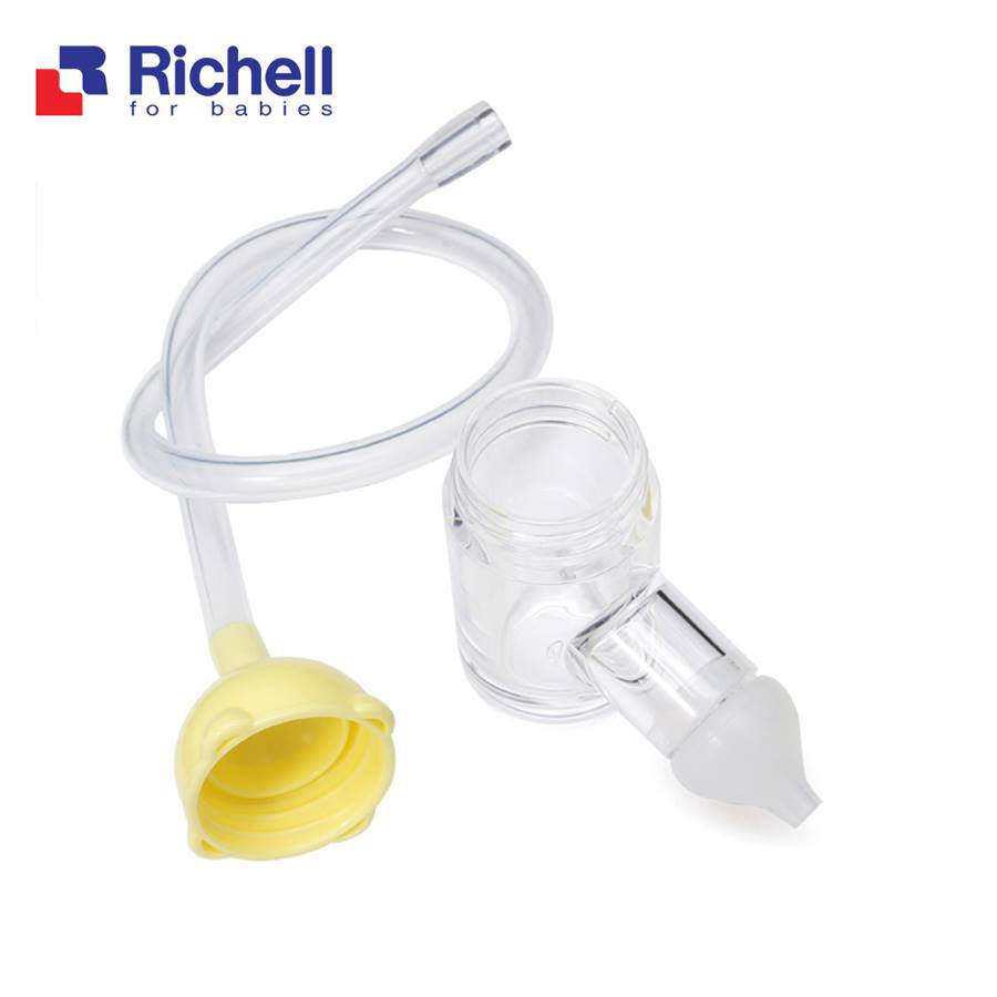 Dụng cụ hút mũi cho bé Richell RC98550, hút mũi có đầu silicon mềm mại - Monnie Kids