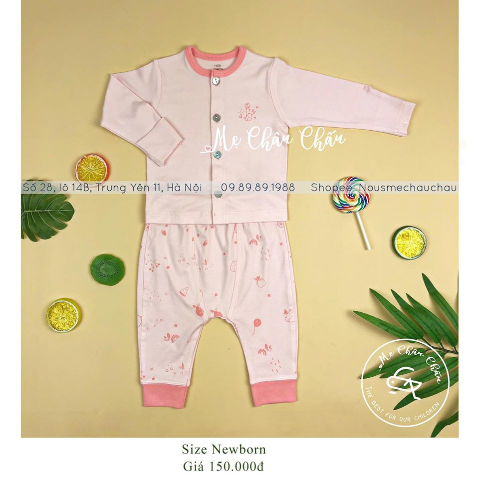 Bộ cài thẳng newborn