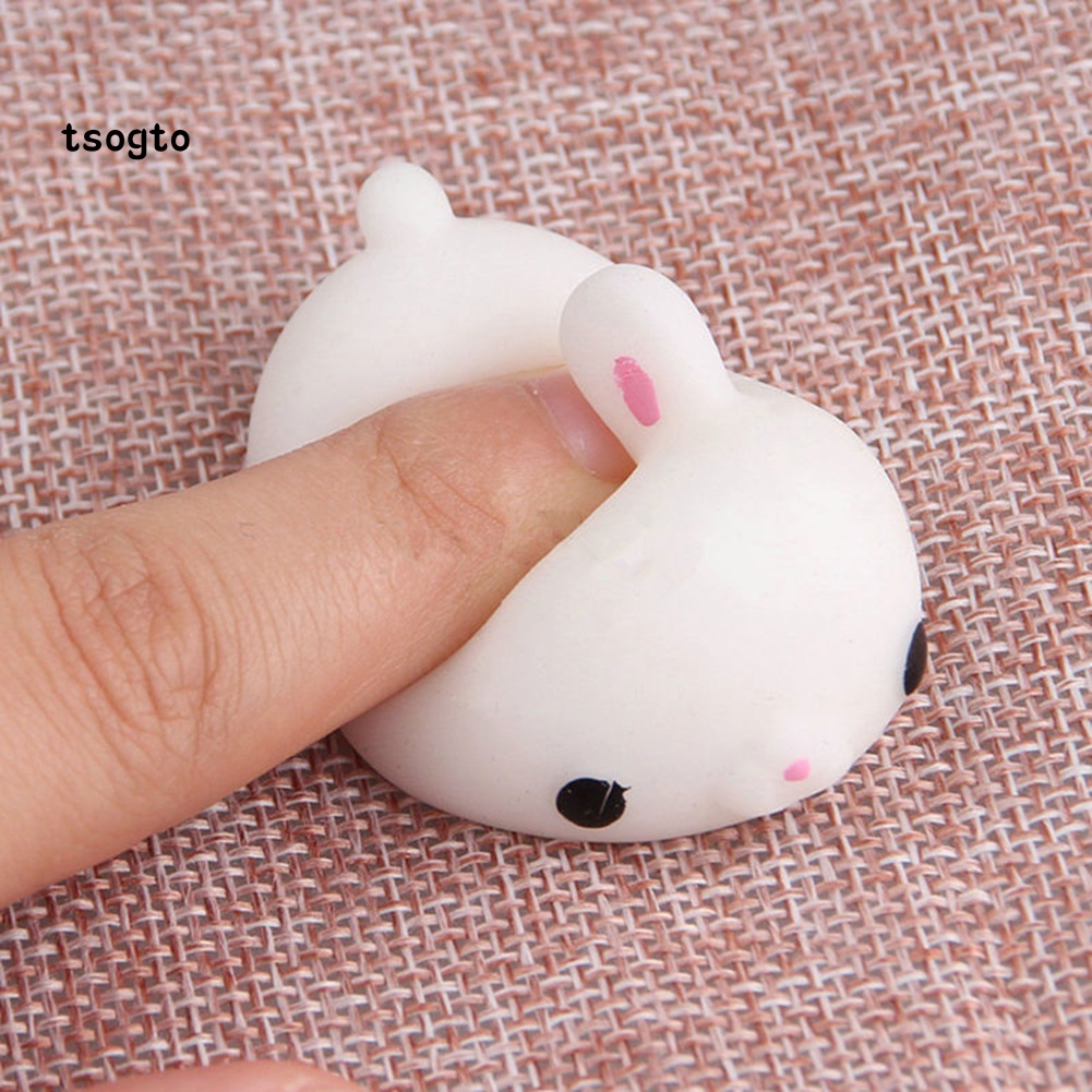 Đồ Chơi Nắn Bóp Đàn Hồi Giảm Stress Hình Thỏ Dễ Thương