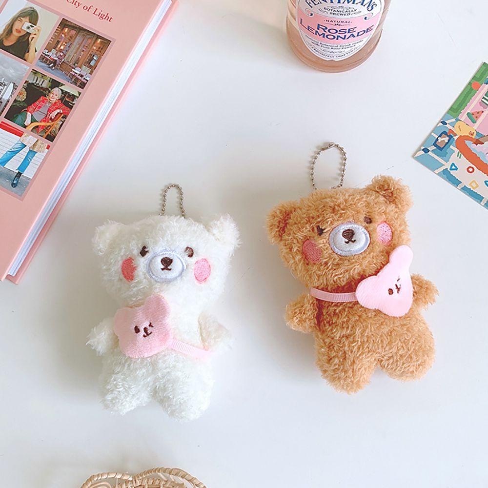 DARNELL Móc Khóa Hình Gấu Nhồi Bông Dễ Thương Thời Trang