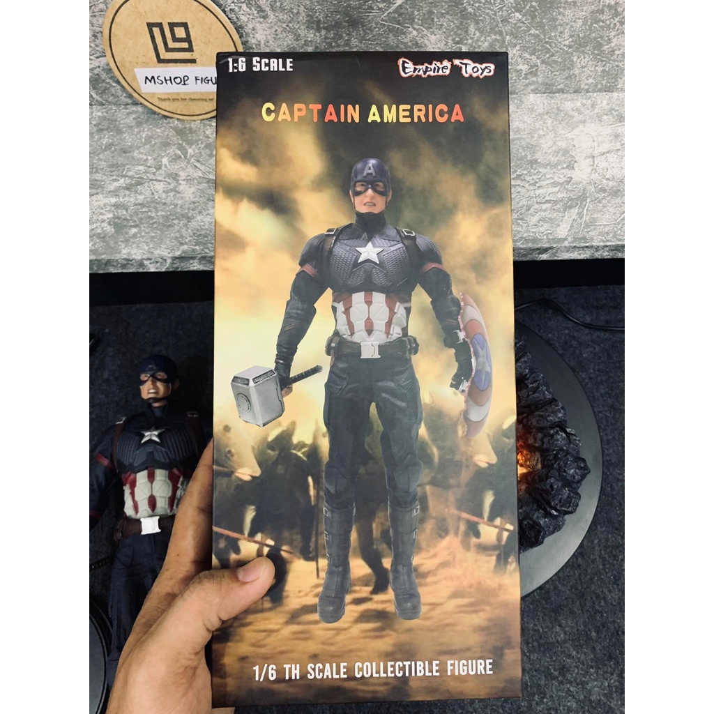 Mô hình Cap Captain America 1/6  empire toy, crazy toy - Avengers endgame