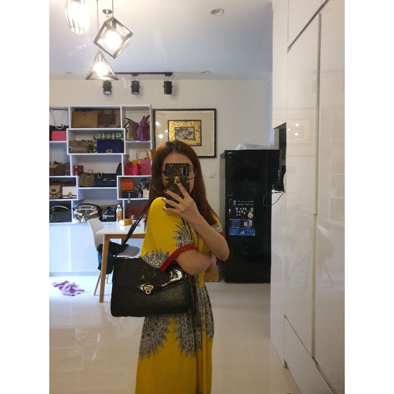 Túi da điểu form hộp hiệu Kerry Brook