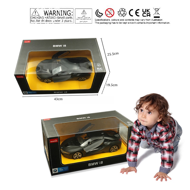 Mô Hình Xe Hơi Điều Khiển Từ Xa BMW i8 RC 1:14