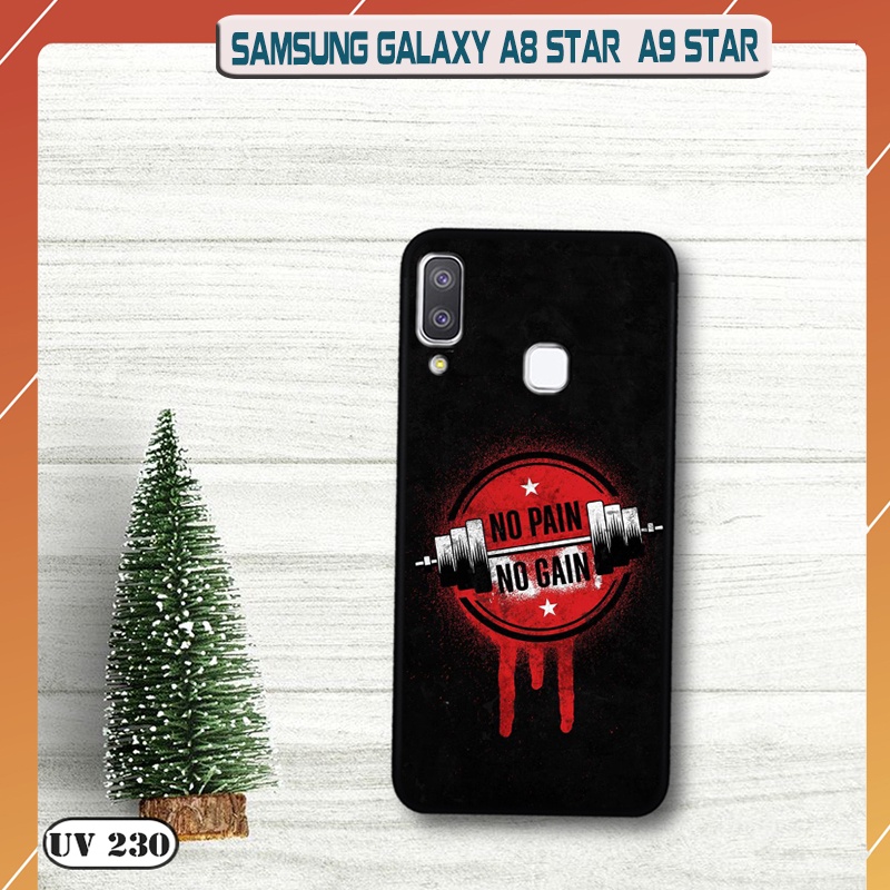Ốp lưng nhám in hình 3D Samsung Galaxy A8 STAR / A9 STAR