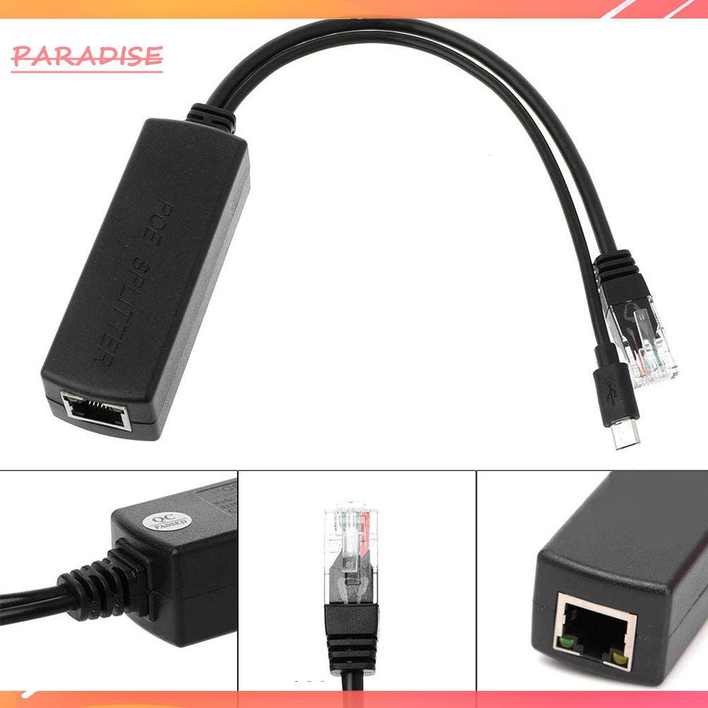 Bộ Chia Cổng Mạng Ethernet Từ 48v Sang 5v Micro Usb 2.5kv Rj45 | BigBuy360 - bigbuy360.vn