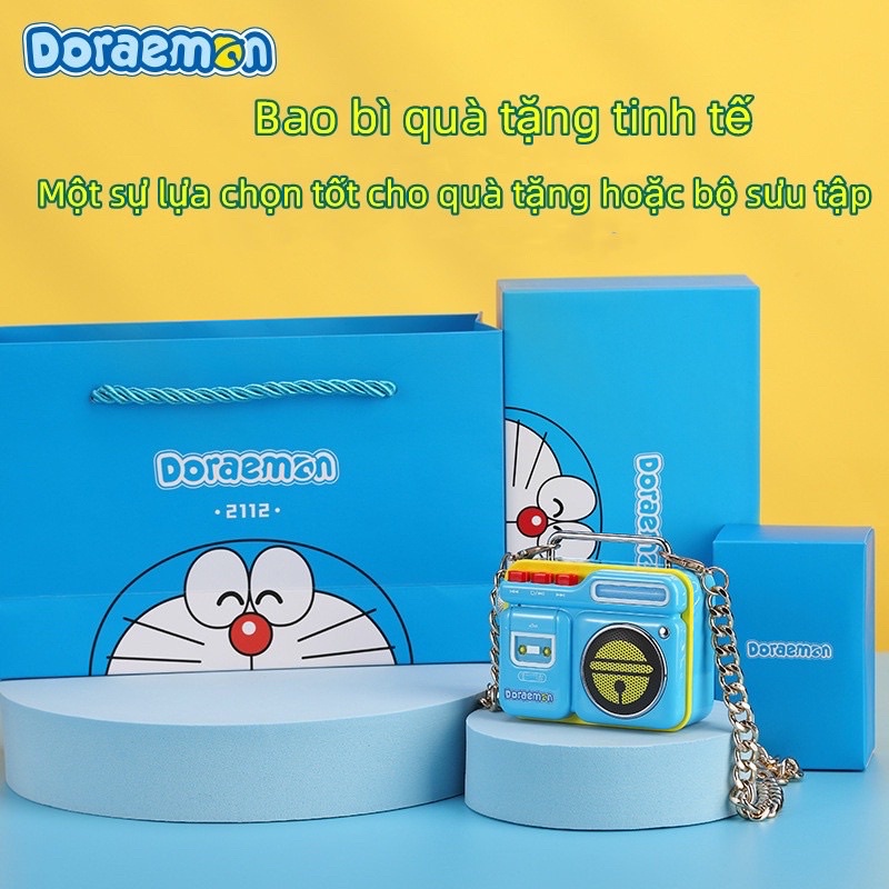 Loa Bluetooth Không Dây Mini Siêu Trầm Hình Doraemon Sử Dụng Ngoài Trời 5.0