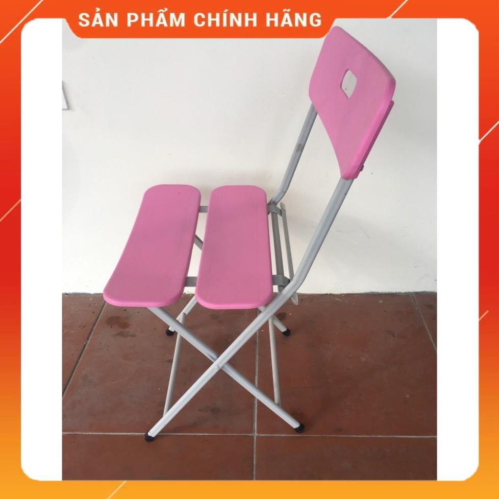 GHẾ NHỰA GẤP 3 LÁ Nhựa Chân Sắt mảnh nhựa dẻo Cao Cấp Chính Hãng cho Quán Cafe, Văn Phòng, Gia đình bàn ăn