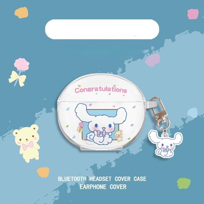 Vỏ Bảo Vệ Hộp Sạc Tai Nghe Edifier Q2 Mềm Trong Suốt Họa Tiết Hoạt Hình Pikachu &amp; Thỏ Tím Dễ Thương