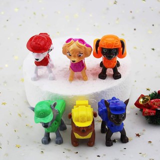 Bộ chú chó cứu hộ bằng nhựa trang trí bánh kem
