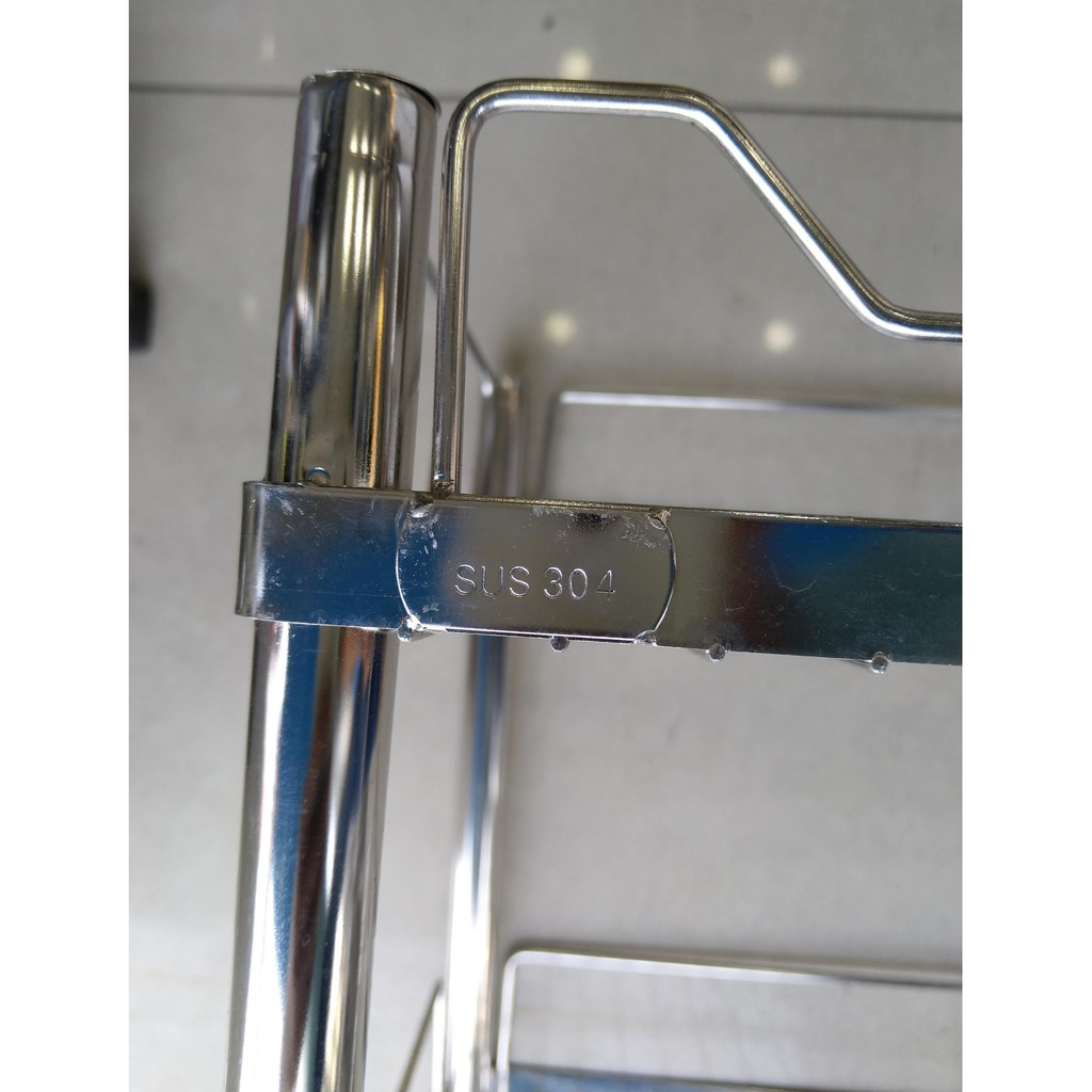 Kệ inox 304 đa năng 30x50x4 tầng úp chén dĩa, ly nhiều tầng cao cấp, kệ đựng đồ inox304, bảo hành 36 tháng