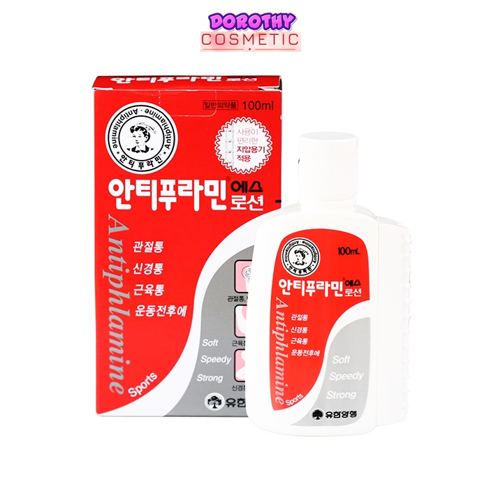 Dầu Nóng Hàn Quốc - Dầu Nóng Xoa Bóp Hàn Quốc Antiphlamine 100ml Chính Hãng