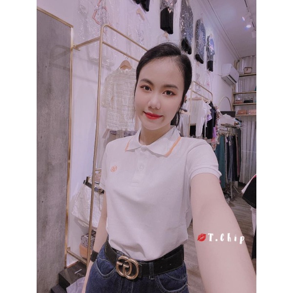Áo polo thêu chữ H hàng QCL1