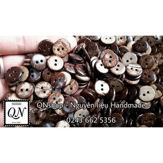 cúc gỗ nâu 10mm