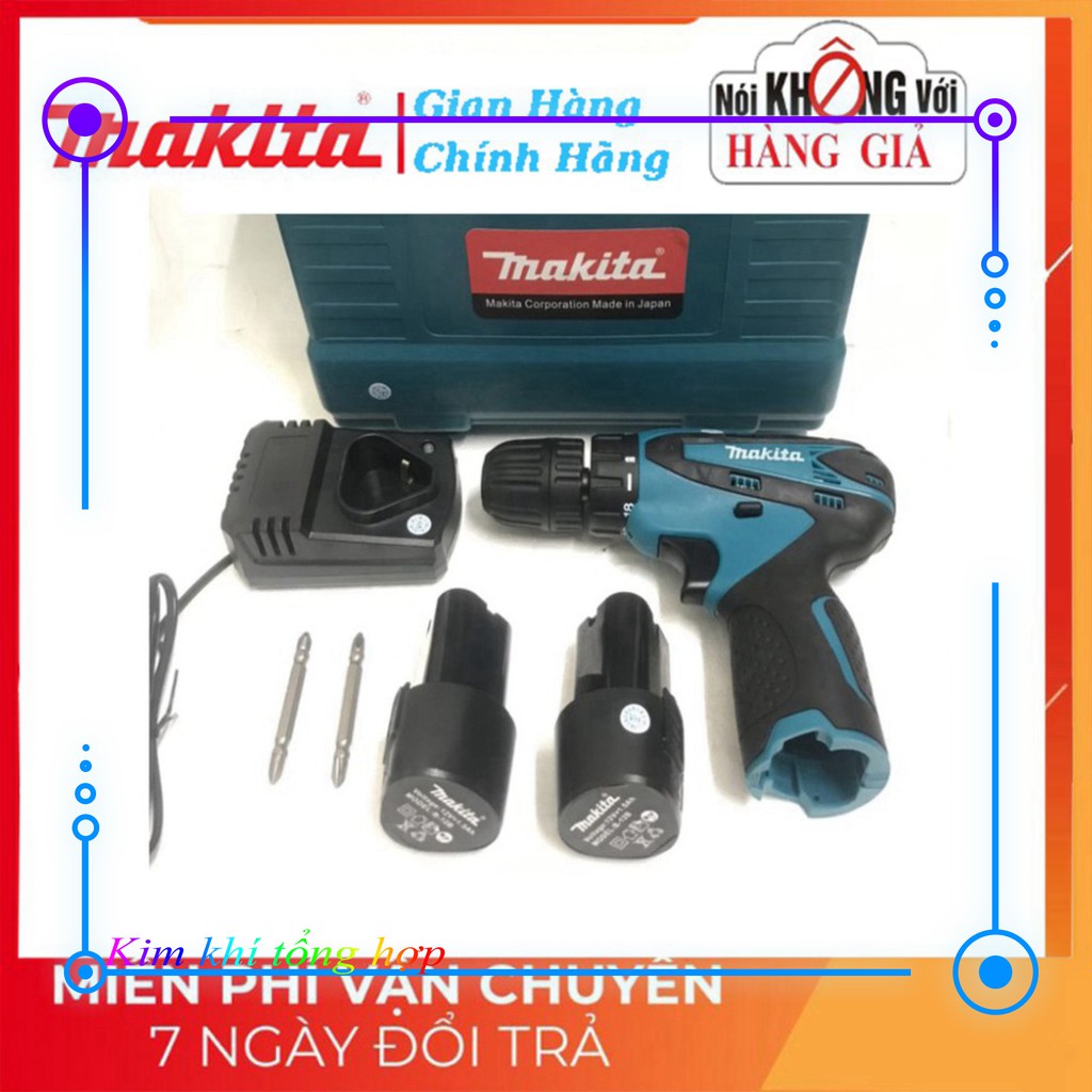 [NHẬP KHẨU] MÁY KHOAN VÀ VẶN VÍT MAKITA DF330DWE 12V - 2 PIN - TẶNG 2 MŨI BẮT VÍT - SẠC CỐC [CAM KẾT CHÍNH HÃNG]