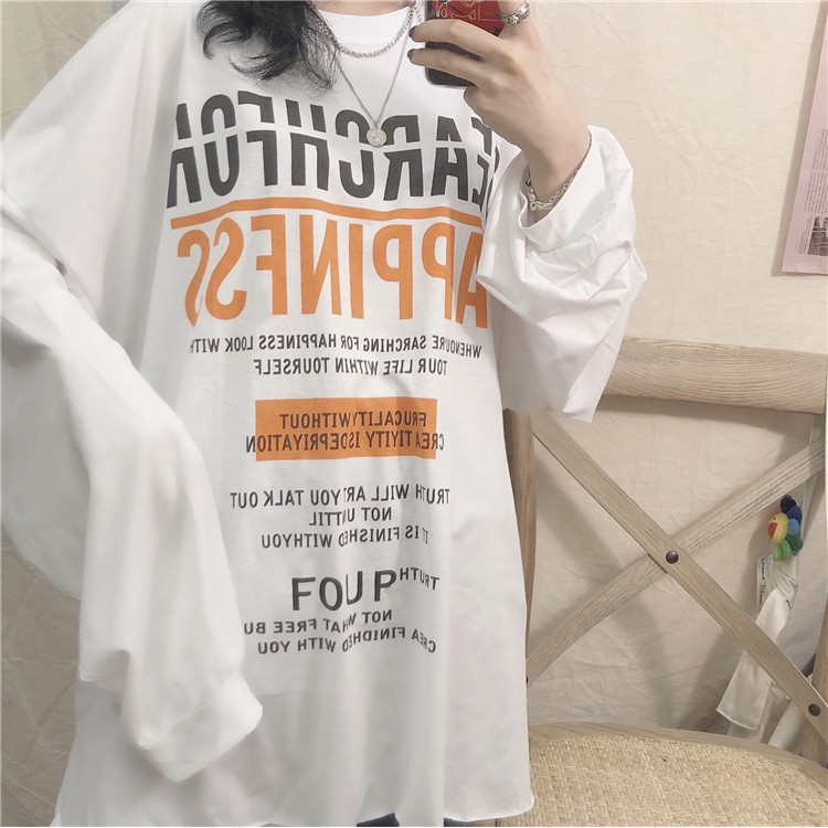 [ Mã 11FASHIONSALE1 giảm 10K đơn 50K ] Áo thun nữ dài tay phong cách ulzzang Hàn Quốc thời trang cho nữ | BigBuy360 - bigbuy360.vn