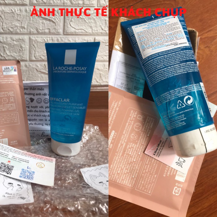 Sữa rửa mặt tạo bọt cho Da Dầu Mụn Nhạy Cảm Dạng Gel La Roche-Posay Effaclar ngăn ngừa và hỗ trợ giảm mụn | BigBuy360 - bigbuy360.vn