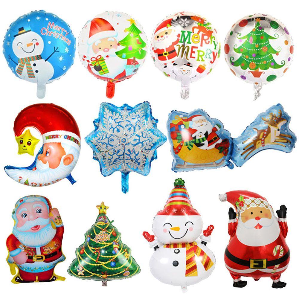 Bong Bóng Hình Ông Già Noel Hoạt Hình Trang Trí Giáng Sinh