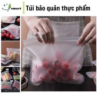 Túi Bảo Quản Thực Phẩm, Túi Zip Đựng Thực Phẩm Trong Suốt EVA Khóa Zip Tái Sử Dụng Nhiều Dùng Được Cho Tủ Lạnh