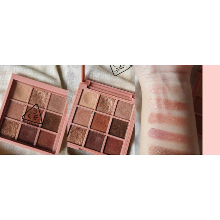 [CHUẨN AUTH]  Phấn mắt 3CE 9 màu Mood Recipe Multi Eye Color Palette #OVERTAKE (MÀU CAM)