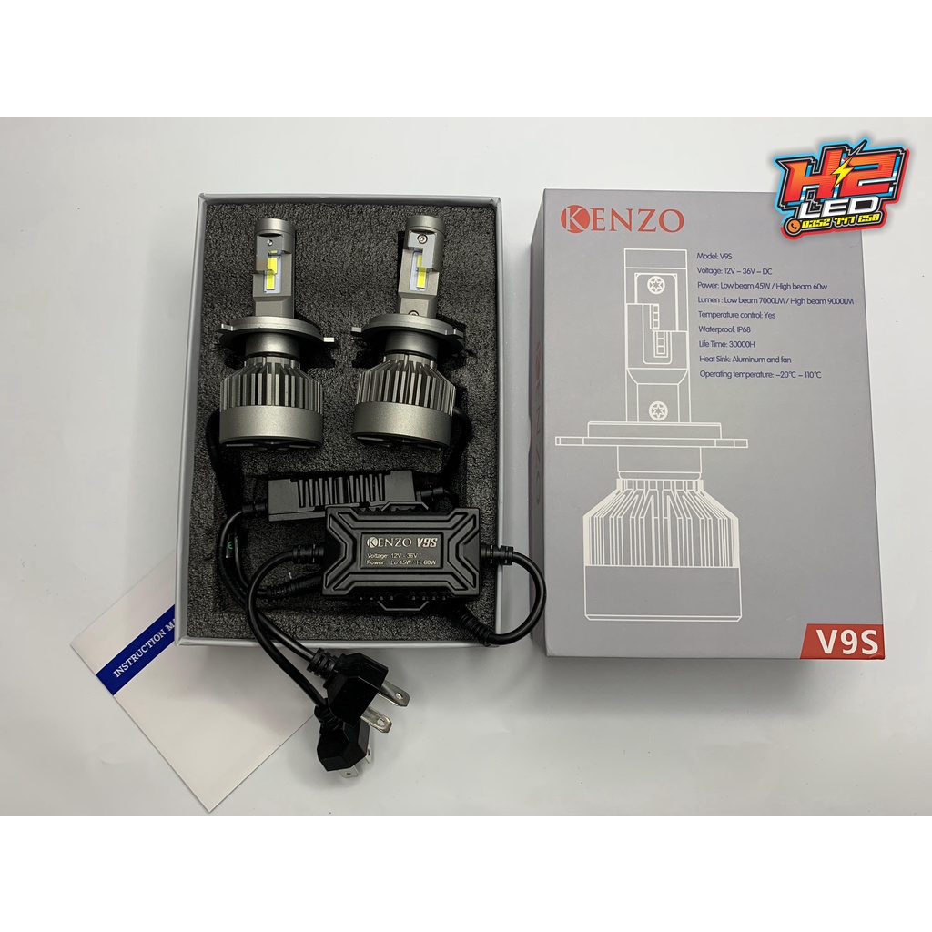 Bóng LED KENZO V9S chân H4 45-60W