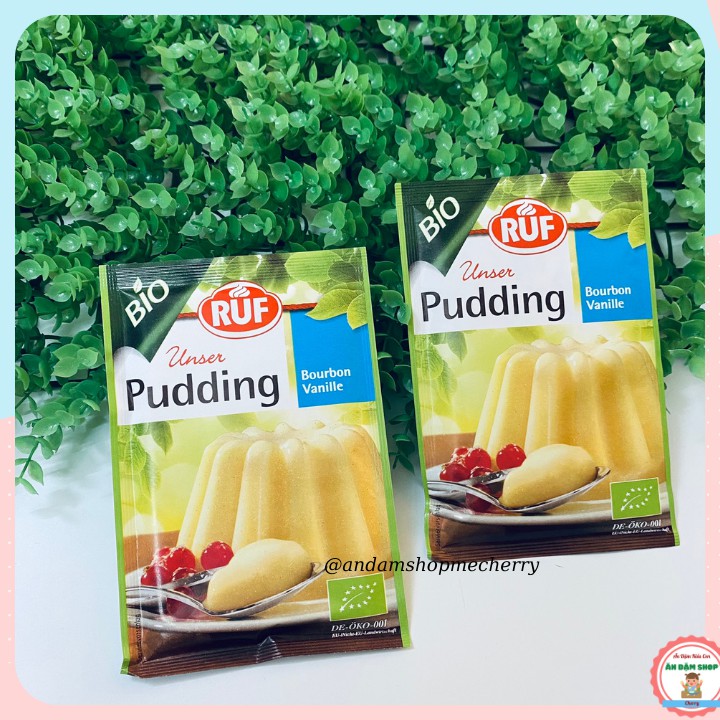 Bột Pudding hữu cơ Ruf Đức làm bánh cho bé ăn dặm