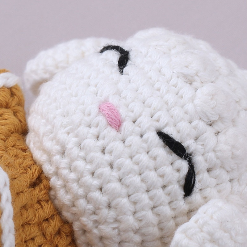 Đồ Chơi Hình Các Con Vật Đan Len Nhiều Màu Sắc Dùng Cho Trẻ Nhỏ Đang Mọc Răng