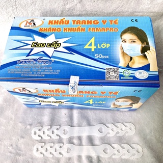 Khẩu trang Nam Anh màu xanh hộp 50c 4 lớp