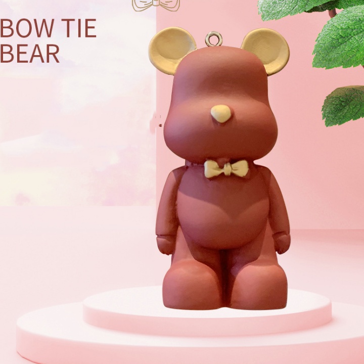 Móc khóa gấu Hàn Quốc Bearbrick dễ thương đủ màu sắc dùng làm móc treo, phụ kiện túi xách
