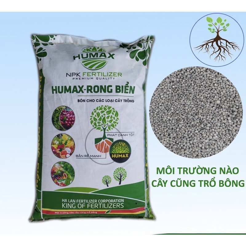Phân Bón NPK Humic Rong biển (500gram) bổ sung Humic giúp phát về rễ, kích thích mọc rễ, cải tạo phục hồi rễ