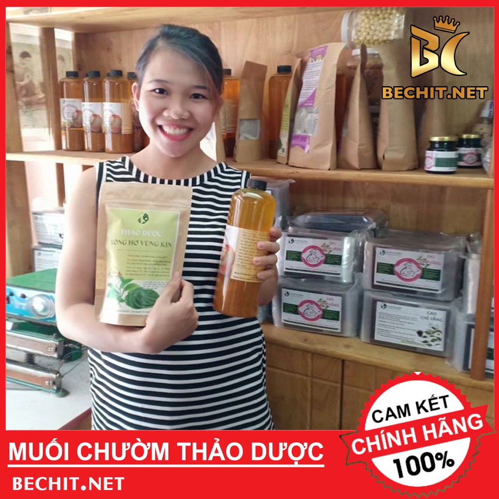 Muối Thảo Dược Chườm Bụng Tặng Túi Đựng Muối Hàng Chuẩn